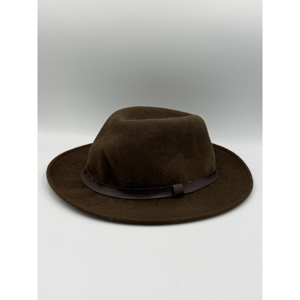 Vintage A. Adams & Spire Brown Felt Fedora Hat 90's Classic Made In USA - Picture 2 of 12